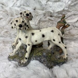 Two Dalmatians Dog Figurine. 6.5 x 4.5